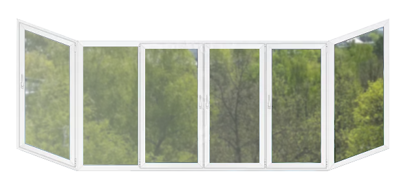 П-образная рама для балкона 420×140 Salamander