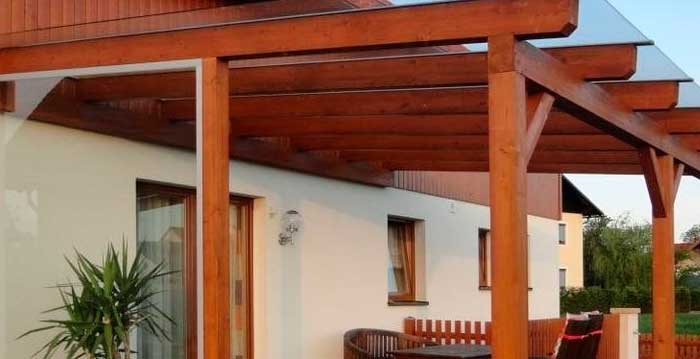 Навесы над террасой